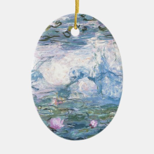 Claude Monet Impressionist Water Lillies Painting Keramisch Ornament (Voorkant)