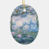 Claude Monet Impressionist Water Lillies Painting Keramisch Ornament (Achterkant)