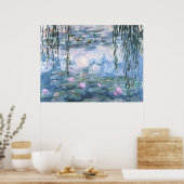 Claude Monet Impressionist Water Lillies Painting Poster (Keuken)