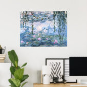 Claude Monet Impressionist Water Lillies Painting Poster (Thuiskantoor)