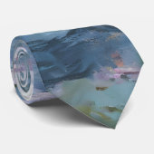 Claude Monet Impressionist Water Lillies Painting Stropdas (Opgerold)