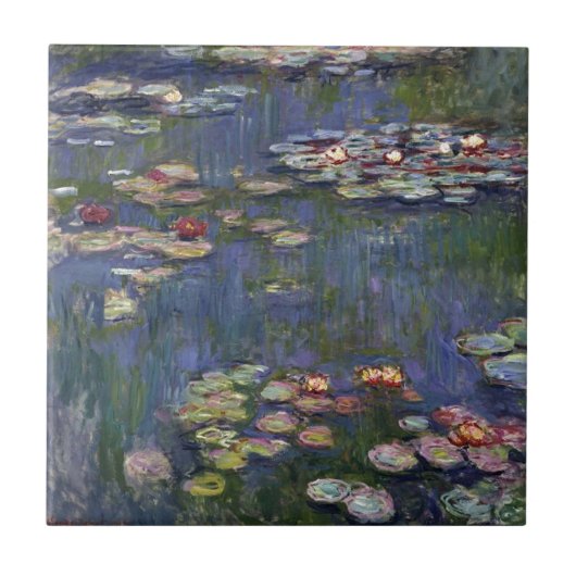 Claude Monet Impressionist Water Lillies Painting Tegeltje (Voorkant)