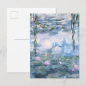 Claude Monet Impressionist Water Lillies Painting Uitnodiging Briefkaart (Voorkant / Achterkant)