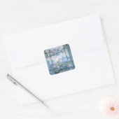 Claude Monet Impressionist Water Lillies Painting Vierkante Sticker (Envelop)