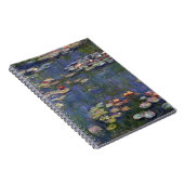 Claude Monet Impressionistisch Waterlelies Schilde Notitieboek (Rechterzijde)