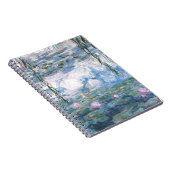 Claude Monet Impressionistisch Waterlelies Schilde Notitieboek (Rechterzijde)