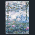 Claude Monet Impressionistische Waterlelies Schild Notitieboek<br><div class="desc">Impressionistisch landschapsschilderij van Claude Monet - Klassieke Meesterwerken - Claude Monets Natuur Schilderij Serie - Claude Monet Impressionistische Waterlelies Schilderij</div>