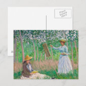 Claude Monet - In de Bossen van Giverny Briefkaart (Voorkant / Achterkant)
