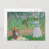 Claude Monet - In de Bossen van Giverny Briefkaart (Voorkant / Achterkant)