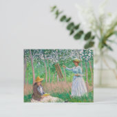 Claude Monet - In de Bossen van Giverny Briefkaart (Staand voorkant)