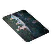 Claude Monet - In de Noorse boot in Giverny Magneet (Rechterzijde)