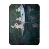 Claude Monet - In de Noorse boot in Giverny Magneet (Verticaal)