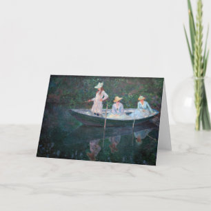 Claude Monet - In de Noorse boot Kaart