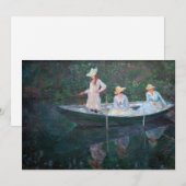 Claude Monet - In de Noorse boot Kaart (Voorkant / Achterkant)