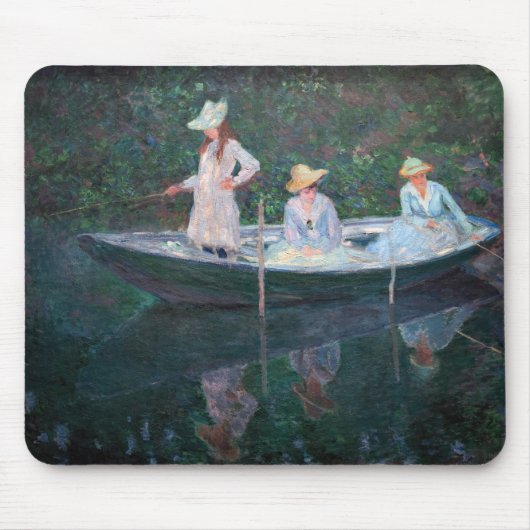 Claude Monet - In de Norvegienne Boat bij Giverny Muismat (Voorkant)