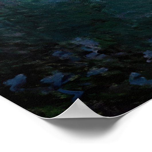 Claude Monet - In de Norvegienne Boat bij Giverny Poster (Hoek)