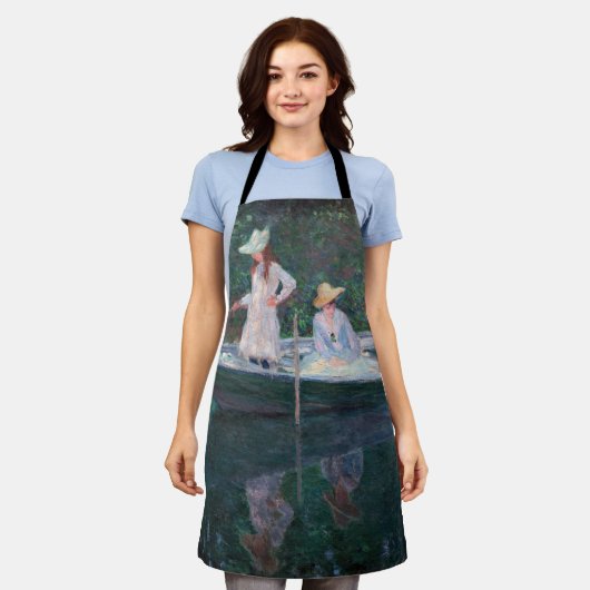 Claude Monet - In de Norvegienne Boat bij Giverny Schort (Gedragen)