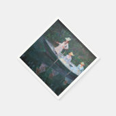 Claude Monet - In de Norvegienne Boat bij Giverny Servet (Hoek)