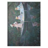 Claude Monet - In de Norvegienne Boat bij Giverny Tafelkleed (Voorkant)