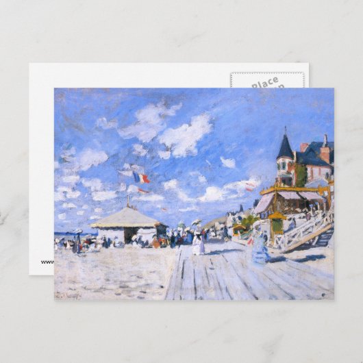 Claude Monet In het strand van Trouville Briefkaart (Voorkant / Achterkant)