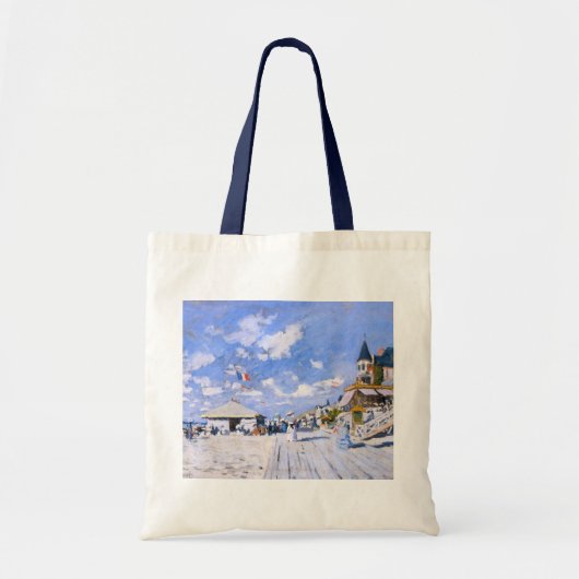 Claude Monet In het strand van Trouville Tote Bag (Voorkant)
