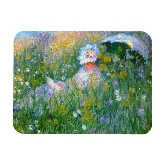 Claude Monet "In the Meadow" Magneet (Horizontaal)