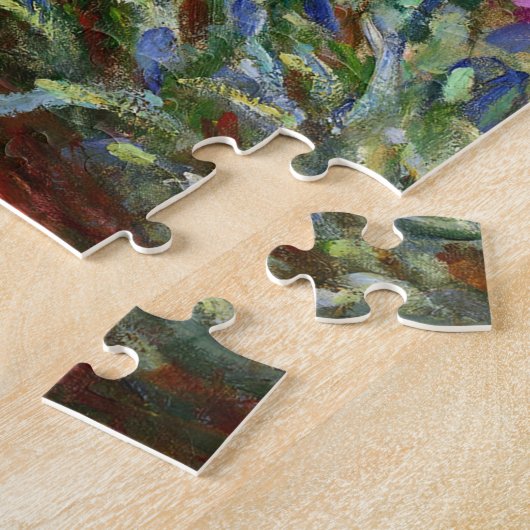 Claude Monet Iris Garden over Giverny Impressionis Legpuzzel (Zijkant)