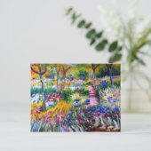 Claude Monet Iris Garden van Giverny Briefkaart (Staand voorkant)