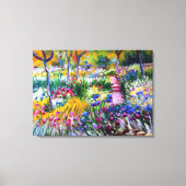 Claude Monet: Iris Garden van Giverny Canvas Afdruk (Voorkant)