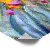 Claude Monet: Iris Garden van Giverny Poster (Hoek)