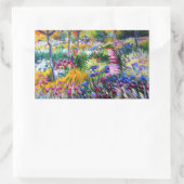 Claude Monet: Iris Garden van Giverny Rechthoekige Sticker (Tas)