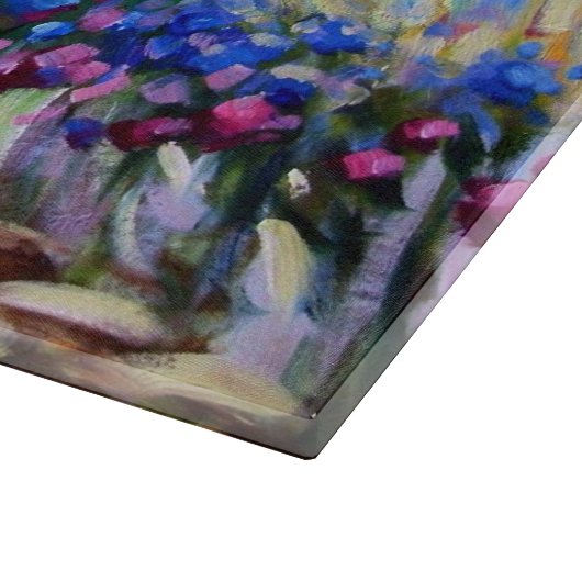 Claude Monet Iris Garden van Giverny Snijplank (Hoek)