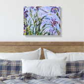 Claude Monet - Iris Mauves Canvas Afdruk (Insitu (Slaapkamer))