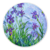 Claude Monet "Iris mauves" Keramische Knop (Voorkant)