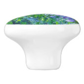 Claude Monet "Iris mauves" Keramische Knop (Zijkant)