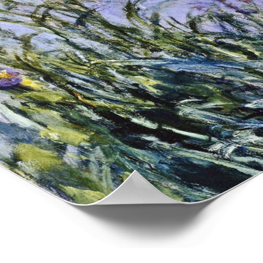 Claude Monet - Iris Mauves Poster (Hoek)