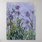 Claude Monet - Iris Mauves Poster (Voorkant)