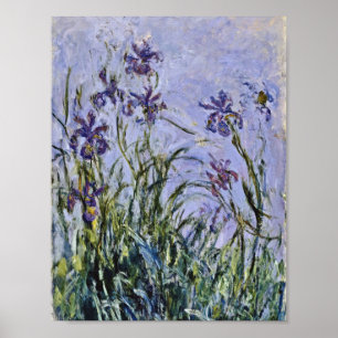 Claude Monet - Iris Mauves Poster