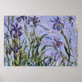Claude Monet - Iris Mauves Poster (Voorkant)