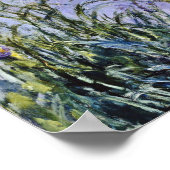 Claude Monet - Iris Mauves Poster (Hoek)