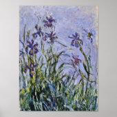 Claude Monet - Iris Mauves Poster (Voorkant)
