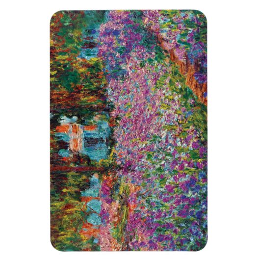 Claude Monet - Irise in Monet's Garden Fine Art Magneet (Verticaal)