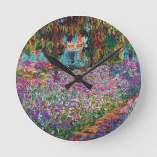 Claude Monet - Irise in Monet's Garden Fine Art Ronde Klok