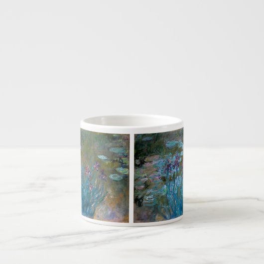 Claude Monet Irises en waterlelies Espresso Kop (Voorkant)
