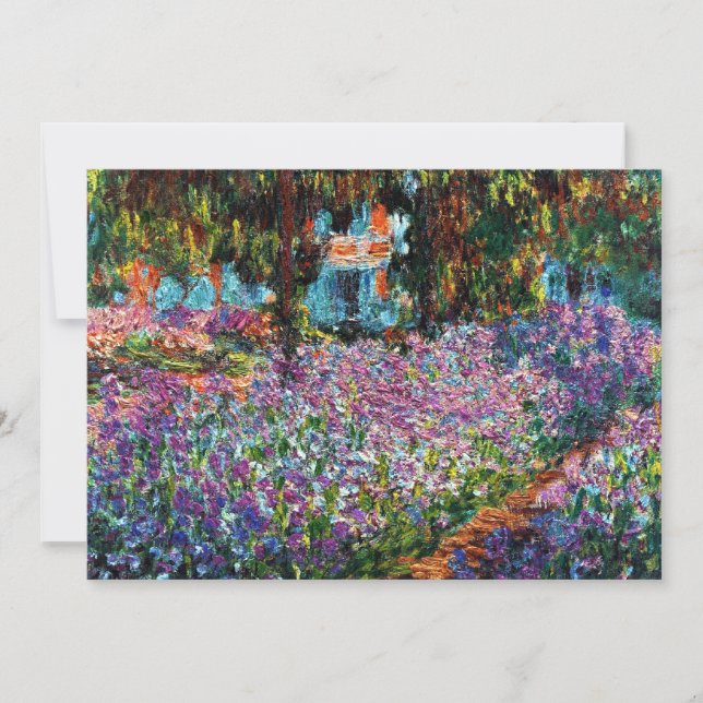 Claude Monet: Irises in de tuin van Monet (Voorkant)