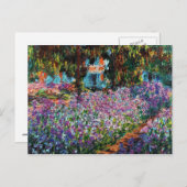 Claude Monet Irises in de tuin van Monet Briefkaart (Voorkant / Achterkant)