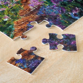 Claude Monet Irises in de tuin van Monet Legpuzzel (Zijkant)