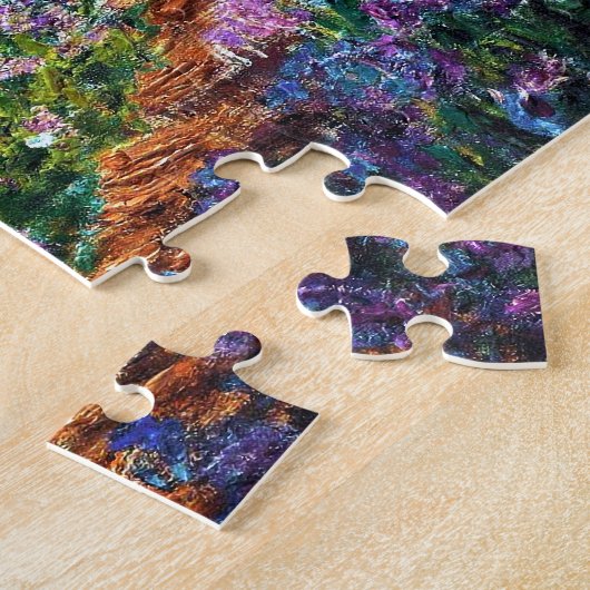 Claude Monet Irises in de tuin van Monet Legpuzzel (Zijkant)
