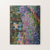 Claude Monet Irises in de tuin van Monet Legpuzzel (Verticaal)