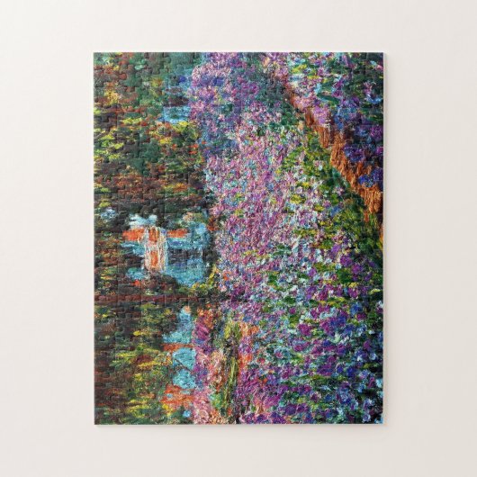 Claude Monet Irises in de tuin van Monet Legpuzzel (Verticaal)